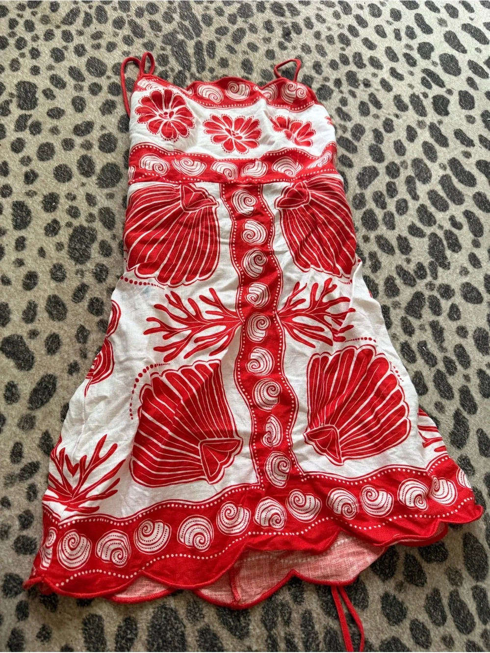 Farm Rio Ainika Shell Print Dress - Picture 2 of 4